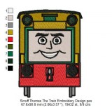 Scruff Thomas The Train Embroidery Design